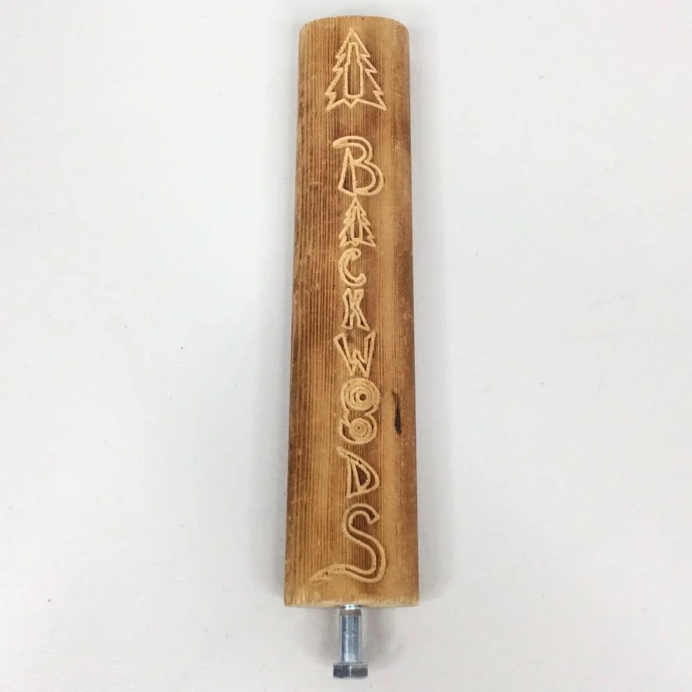 Backwoods Brewing Company Tap Handle‎ Wood Oval Hand Engraved Oregon Washington